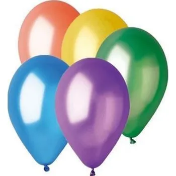 Balónek Balónek, mix barev, metalická, 26 cm