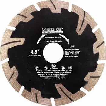 Řezný kotouč Diamantový kotouč segmentový 115 x 22,23 x 7mm LSP Laser-cut L00121