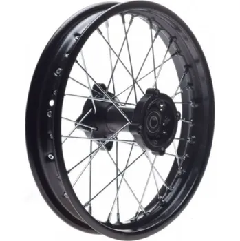 Kolo pro motocykl kolo zadní pitbike - 1,85 x 14 - černý , pro osu 5 mm - kotoučová brzda