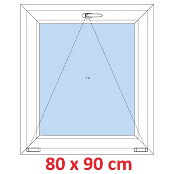 Okno Soft Plastové okno 80x90 cm, sklopné