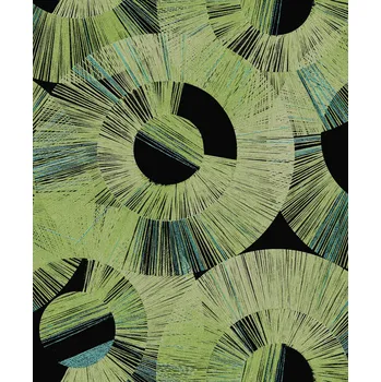 Tapeta Zelená geometrická vliesová tapeta na zeď, SPI602, Spirit of Nature, Khroma by Masureel