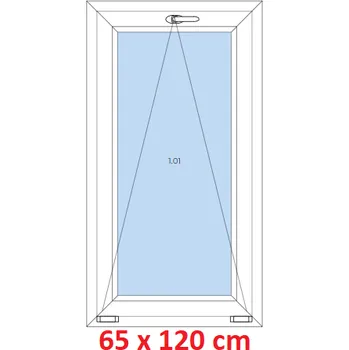 Okno Soft Plastové okno 65x120 cm, sklopné