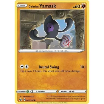 Sběratelská karetní hra Pokémon karta Galarian Yamask 082/198