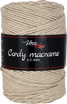 Příze Vlna-Hep Cordy Macrame 2,5 mm