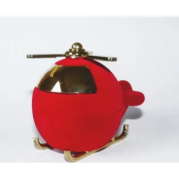 Dárková krabička Dárková krabička vrtulník - 3192 (Dárková sametová krabička červený vrtulník)