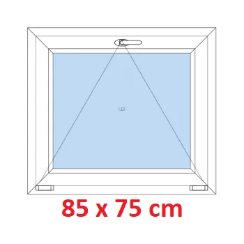 Okno Soft Plastové okno 85x75 cm, sklopné