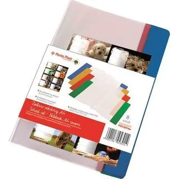 Obal na sešit + štítek, 8ks A4, PVC, PANTA PLAST