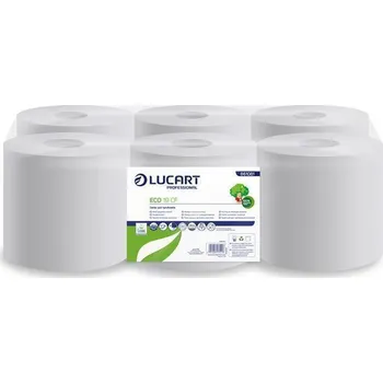 Papírový ručník Ručníky "Eco", bílé, papírové, role, 2 vrstvé, LUCART