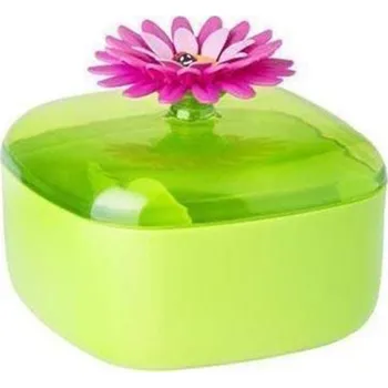 Dóza na potraviny Dóza s víkem kytka FLOWER POWER VIGAR (Barva-zelená/růžová)