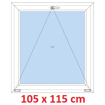 Okno Soft Plastové okno 105x115 cm, sklopné