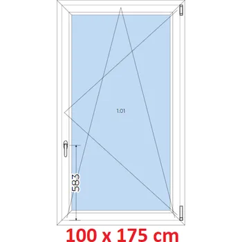 Okno Soft Plastové okno 100x175 cm, otevíravé a sklopné