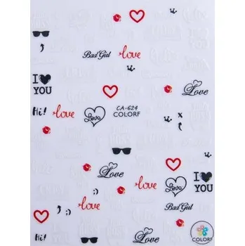 Nailee Samolepky barevné Love Colorf CA-624