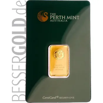 Zlatý slitek 10g PERTH MINT (Austrálie)