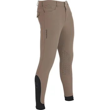 Jezdecké kalhoty EQUESTRO Rajtky Caspar Equestro, s gripem na kolenou, pánské, walnut 38