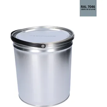 Lak na dřevo Barva antikorozní polomatná na zinek 5 kg šedá 2