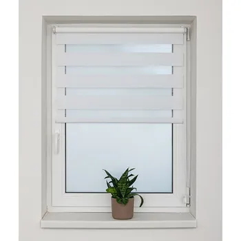 DeCori Roleta den a noc (ZEBRA) mini 42x150 bílá 1301