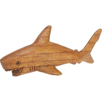 Soška Žralok dřevo 15 cm
