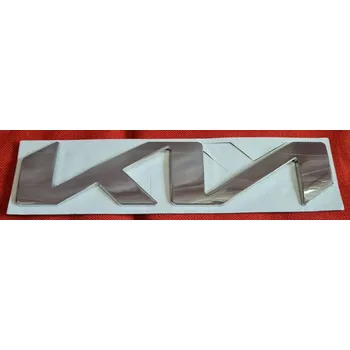 Znak automobilu Nápis KIA new chrom 150x35