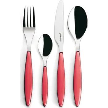 Příbor Guzzini, Sada příborů Feeling červená 24 dílů - Formadore