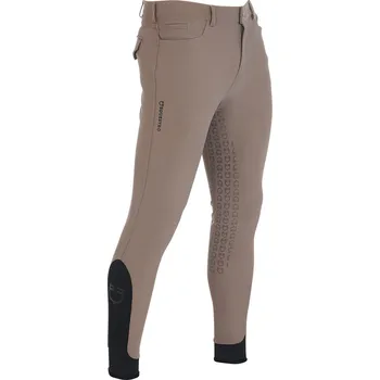 Jezdecké kalhoty EQUESTRO Rajtky Aria Equestro, s gripem, pánské, walnut 40