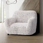 decoDoma napínací potah na křeslo bielastický VITTORIA smetanová křeslo (š. 60 - 110 cm)