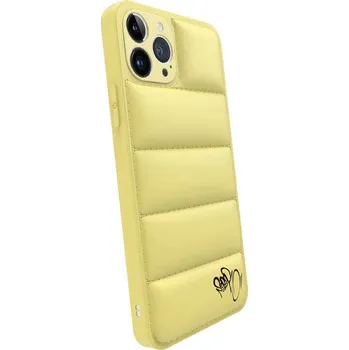 Pouzdro na mobilní telefon Picasee Puffer case pro Apple iPhone 14 Plus - Separ Puffer - Žlutá