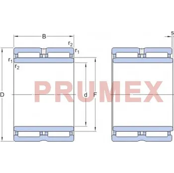 SKF NA 6915 jehlové ložisko