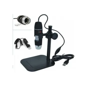 Mikroskop Digitální mikroskop USB 50X 500 2 Mpx s držákem