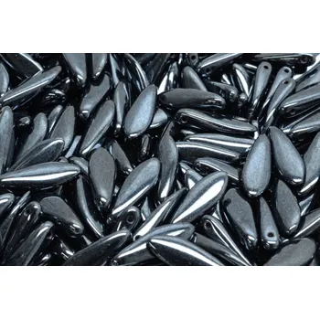 Dětské navlékací korálky Dvoudírkové jazýčky 5x16mm - č.76