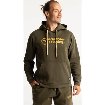 Rybářské oblečení Adventer & Fishing Bavlněná mikina Khaki Velikost: XL