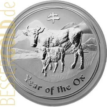 Stříbrná mince 1000g ROK BUVOLA Austrálie 2009