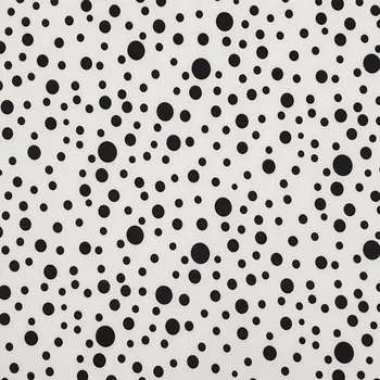 Úplet N6172 bílý, černé puntíky, š.150