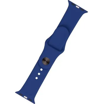 Příslušenství k chytrým hodinkám POČÍTÁRNA Silikonový sportovní řemínek pro Apple Watch S/M, 42/44/45 mm - Modrá