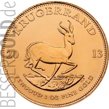 Zlatá mince 1 oz (trojská unce) KRUGERRAND Jižní Afrika