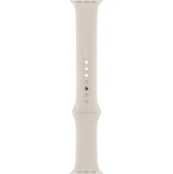 Příslušenství k chytrým hodinkám POČÍTÁRNA Silikonový sportovní řemínek pro Apple Watch M/L, 38/40/41 mm - Bílá