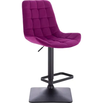 Barová židle Barová židle Voss velur základna černá - fuchsie