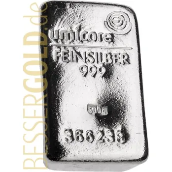 Stříbrný slitek 500g UMICORE/HERAEUS (Německo)