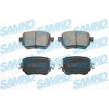 Brzdová destička Sada brzdových destiček, kotoučová brzda SAMKO 5SP1986
