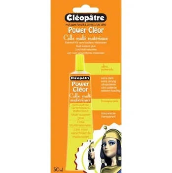 Kancelářské lepidlo Cleopatre Lepidlo transparentní extra silné POWER CLEOR 30 g v tubě