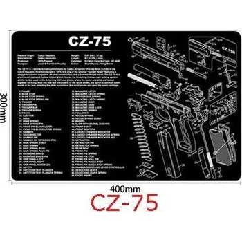 Čištění zbraně CZ 75 čistící podložka 210CZ75