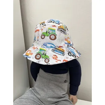 Klobouk Bavlněný klobouček - nákladní auta, Dahlia fashion designer Velikost: Obvod 50-52 cm