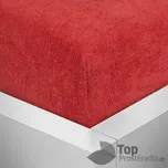 Froté prostěradlo 160x200 Premium - Červená