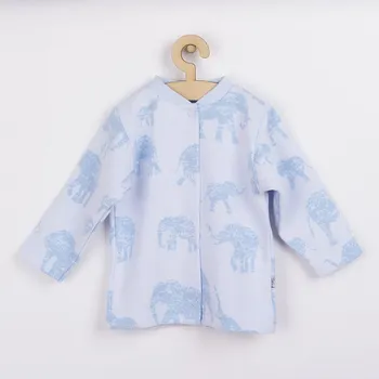 Kojenecká bunda Kojenecký kabátek Baby Service Sloni modrý - 68 (4-6m)