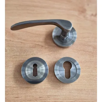 Dveřní kování Dveřní klika Simona rozetové kování, Bronz FAB