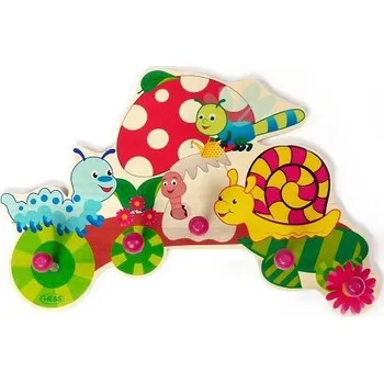 Věšák Dětský věšák MUCHOMŮRKA na oblečení na zeď - HESS