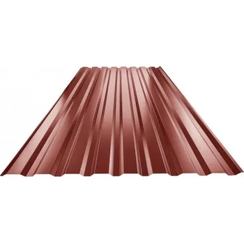Střešní krytina Plech trapézový ocelově červený RAL 3009, TR18B - stěnový 0,55mm lesklý