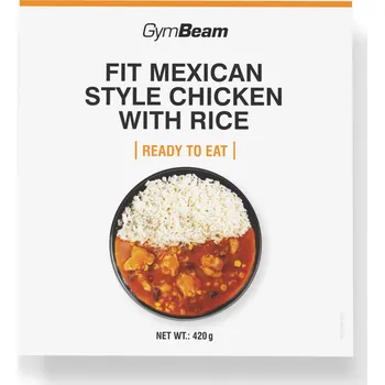 Hotové jídlo GymBeam FIT Kuřecí s rýží na mexický způsob Ready to eat 420 g