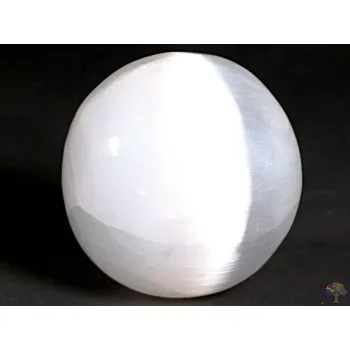Drahý kámen Magieprirody.cz Selenit koule 7 cm + podstavec #ZB87 přírodní kámen