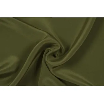 Hedvábný krep marokén, khaki, sartor.cz