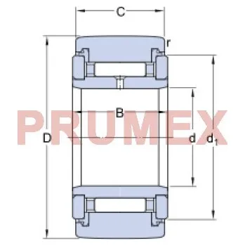 SKF NATR 12 PPX opěrná kladka